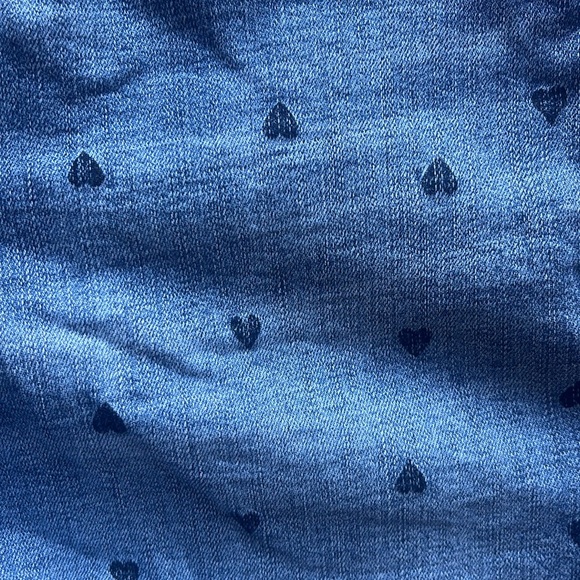 Madewell High Rise Heart Print Denim Shorts ✧ Size 27 - Picture 4 of 7
